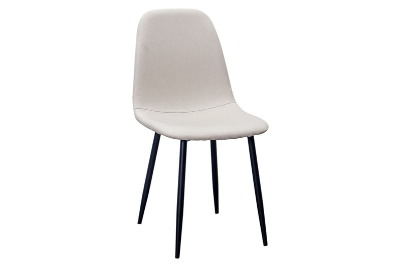 Noira Ovalt Matbord 220 cm Svart +  8 st Nibe stol beige med svarta ben - Svart/Beige - Möbler - Bord & matgrupp - Matgrupp