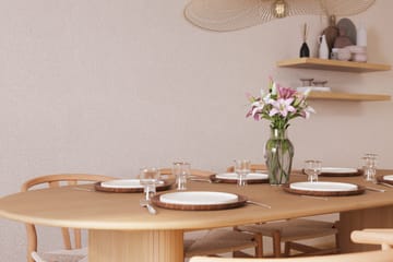 Noira Ovalt Matgrupp 220 cm med 6 Dastoori Matstol - 2220068-6,2098439-1 - Natur - Möbler - Bord & matgrupp - Matgrupp