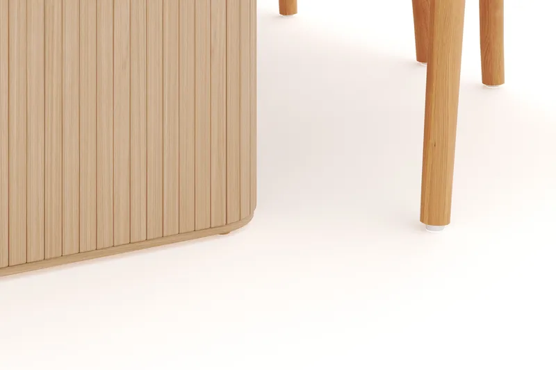 Noira Ovalt Matgrupp 220 cm med 6 Dastoori Matstolar - Natur - Möbler - Bord & matgrupp - Matgrupp