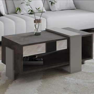 Norell Soffbord 90x40x49 cm - Gordion Marble och Grey - Möbler - Bord & matgrupp - Soffbord