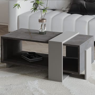 Norell Soffbord 90x40x49 cm - Gordion Marble och Grey - Möbler - Bord & matgrupp - Soffbord