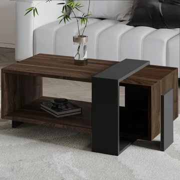 Norell Soffbord 90x40x49 cm - Valnöt/Antracit - Möbler - Bord & matgrupp - Soffbord