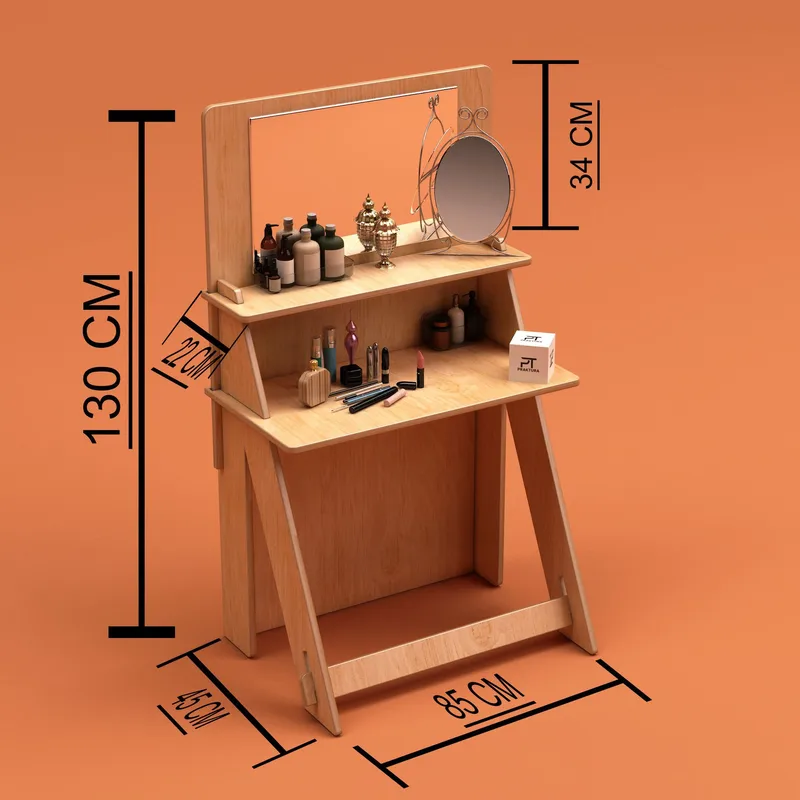 Norena Sminkbord 85 cm - Naturträ - Möbler - Bord & matgrupp - Sminkbord & toalettbord