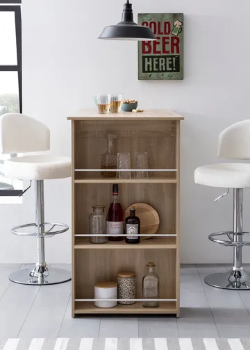 Norova Barbord 120 cm - Sonoma-ek/silver - Möbler - Bord & matgrupp - Barbord & ståbord