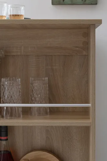 Norova Barbord 120 cm - Sonoma-ek/silver - Möbler - Bord & matgrupp - Barbord & ståbord