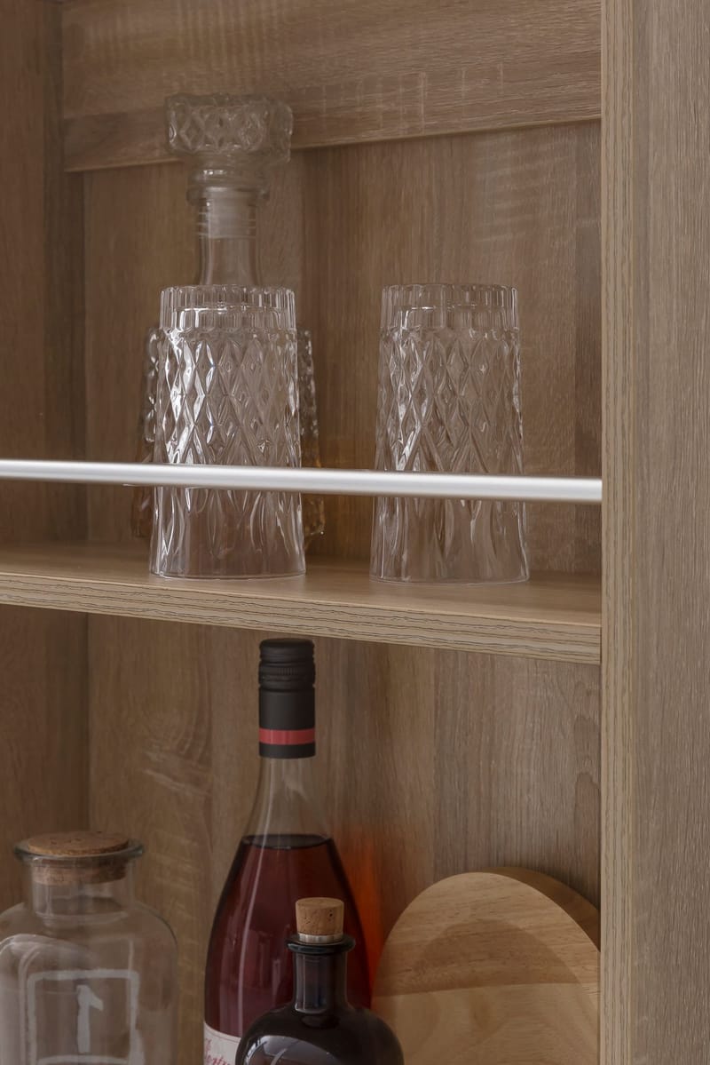 Norova Barbord 120 cm - Sonoma-ek/silver - Möbler - Bord & matgrupp - Barbord & ståbord
