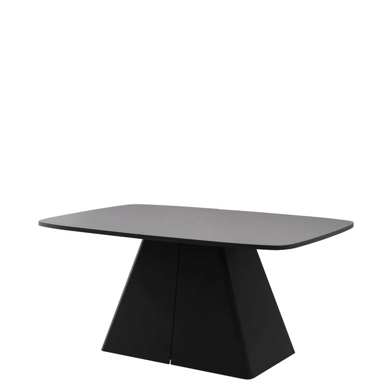 Novaj Matbord förlängningsbart 180-256 cm, Svart, grå