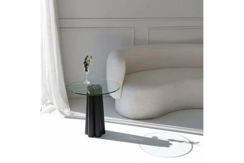 Novera Soffbord 50 cm - Transparent/Svart - Möbler - Bord & matgrupp - Soffbord