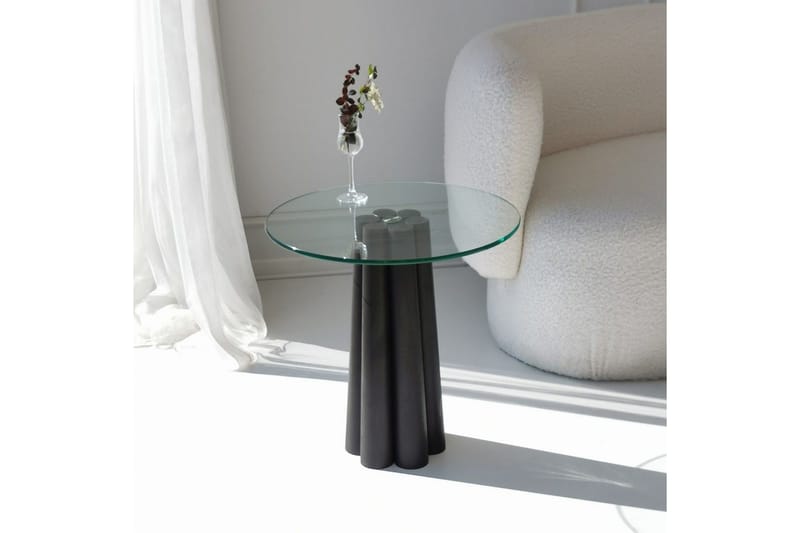 Novera Soffbord 50 cm - Transparent/Svart - Möbler - Bord & matgrupp - Soffbord