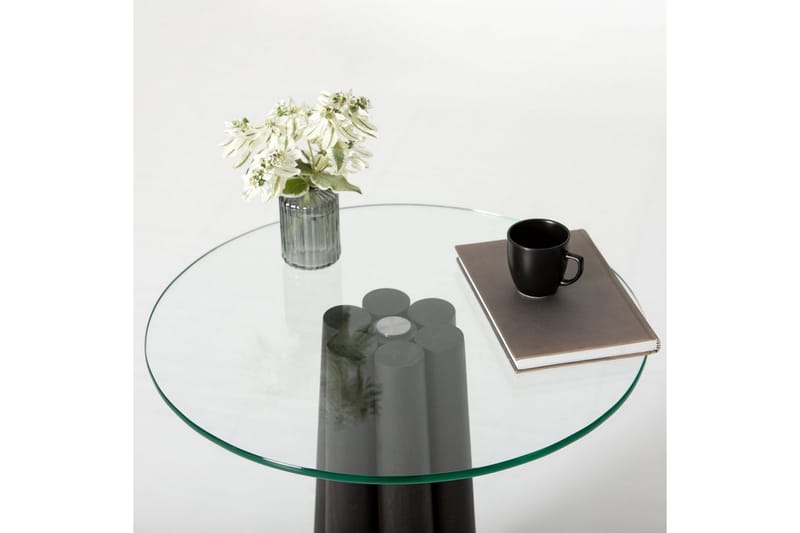 Novera Soffbord 50 cm - Transparent/Svart - Möbler - Bord & matgrupp - Soffbord