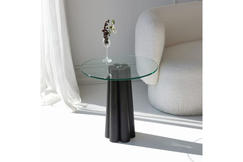 Novera Soffbord 50 cm - Transparent/Svart - Möbler - Bord & matgrupp - Soffbord
