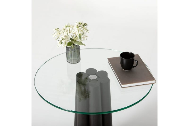 Novera Soffbord 50 cm - Transparent/Svart - Möbler - Bord & matgrupp - Soffbord