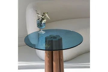 Novera Soffbord 50 cm - Valnöt/Blå - Möbler - Bord & matgrupp - Soffbord