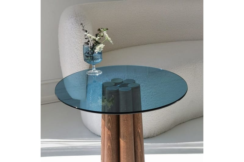 Novera Soffbord 50 cm - Valnöt/Blå - Möbler - Bord & matgrupp - Soffbord