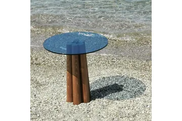 Novera Soffbord 50 cm - Valnöt/Blå - Möbler - Bord & matgrupp - Soffbord