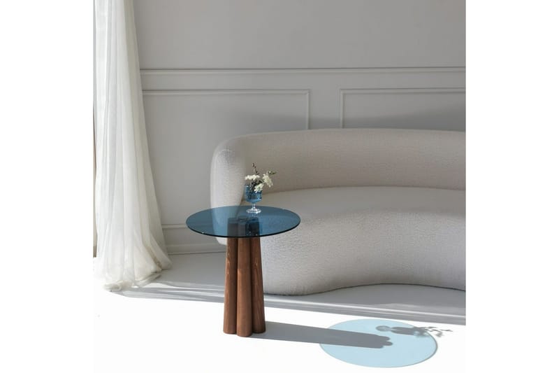 Novera Soffbord 50 cm - Valnöt/Blå - Möbler - Bord & matgrupp - Soffbord