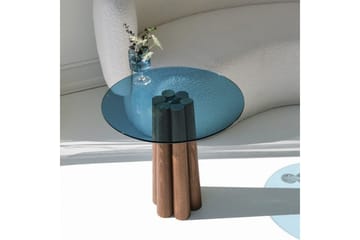 Novera Soffbord 50 cm - Valnöt/Blå - Möbler - Bord & matgrupp - Soffbord