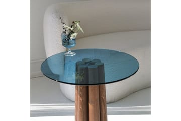 Novera Soffbord 50 cm - Valnöt/Blå - Möbler - Bord & matgrupp - Soffbord