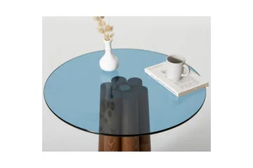 Novera Soffbord 50 cm - Valnöt/Blå - Möbler - Bord & matgrupp - Soffbord