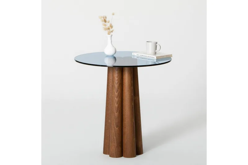 Novera Soffbord 50 cm - Valnöt/Blå - Möbler - Bord & matgrupp - Soffbord