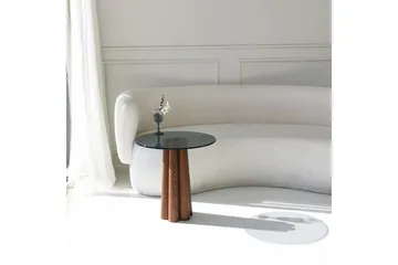 Novera Soffbord 50 cm - Valnöt/Mörkgrå - Möbler - Bord & matgrupp - Soffbord