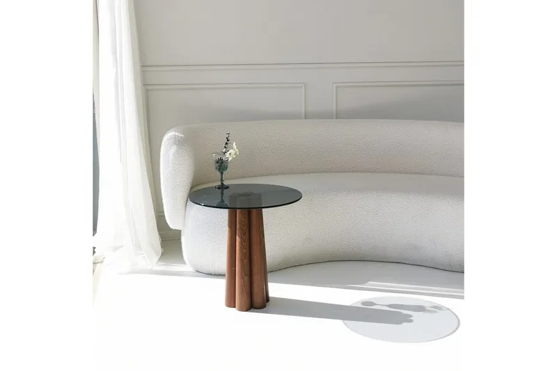 Novera Soffbord 50 cm - Valnöt/Mörkgrå - Möbler - Bord & matgrupp - Soffbord