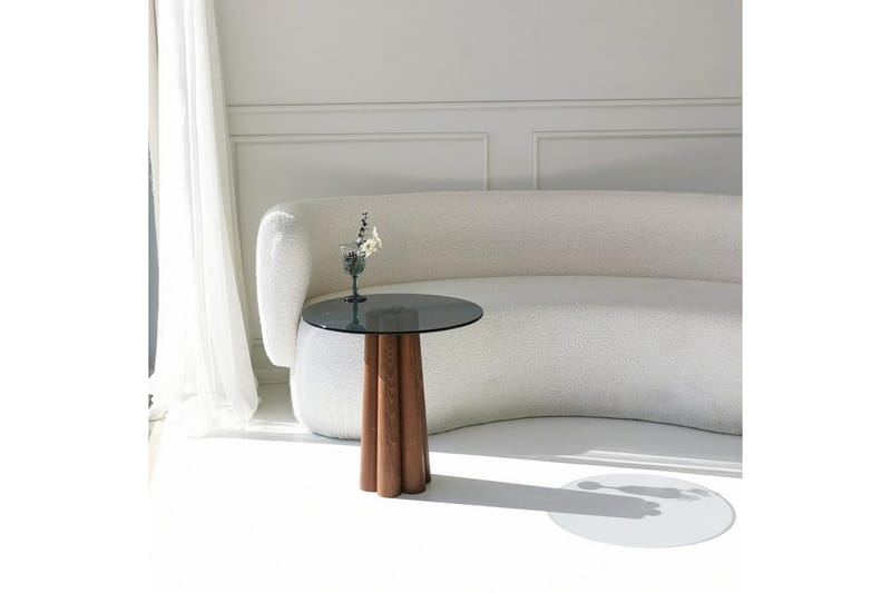 Novera Soffbord 50 cm - Valnöt/Mörkgrå - Möbler - Bord & matgrupp - Soffbord