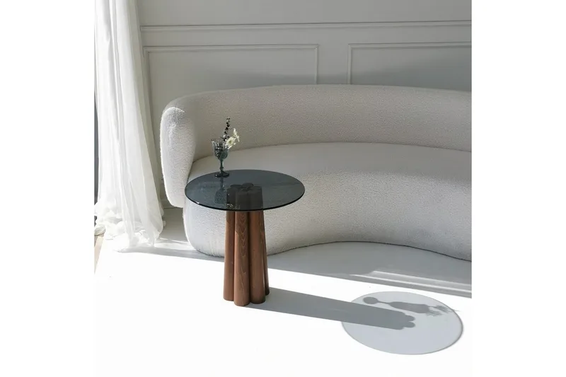 Novera Soffbord 50 cm - Valnöt/Mörkgrå - Möbler - Bord & matgrupp - Soffbord