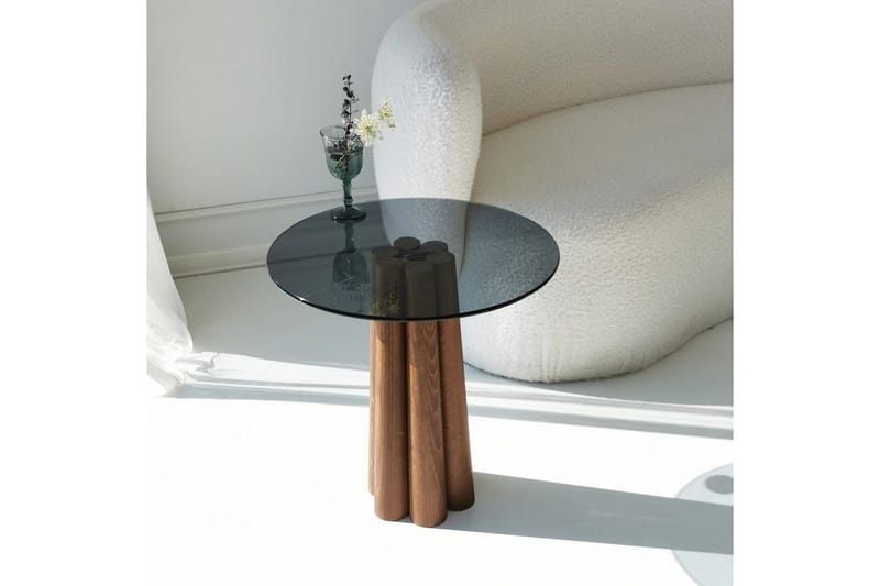 Novera Soffbord 50 cm - Valnöt/Mörkgrå - Möbler - Bord & matgrupp - Soffbord