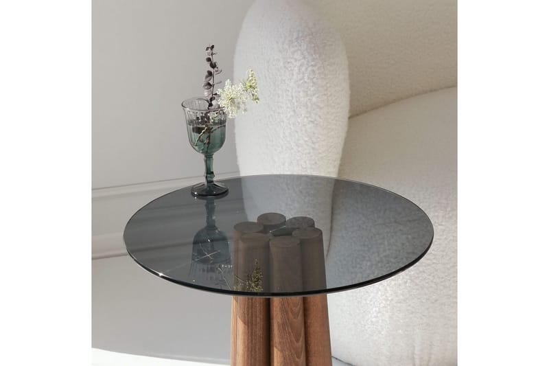 Novera Soffbord 50 cm - Valnöt/Mörkgrå - Möbler - Bord & matgrupp - Soffbord