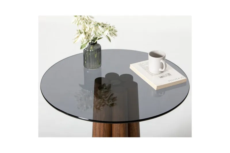 Novera Soffbord 50 cm - Valnöt/Mörkgrå - Möbler - Bord & matgrupp - Soffbord