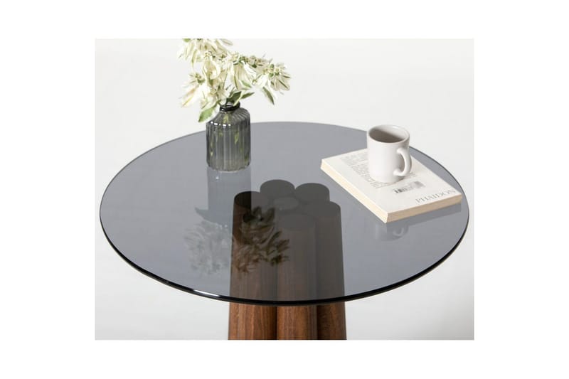 Novera Soffbord 50 cm - Valnöt/Mörkgrå - Möbler - Bord & matgrupp - Soffbord