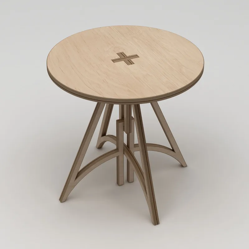 Nurena Matbord 75 cm - Naturligt trä - Möbler - Bord & matgrupp - Matbord & köksbord