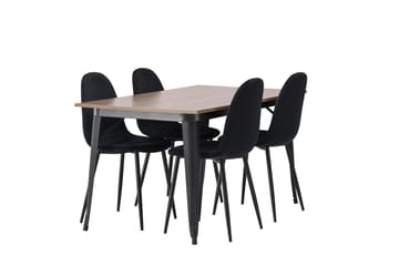 Ochovi Matbord 140 cm med 4 Polar Köksstol - Möbler - Bord & matgrupp - Matgrupp