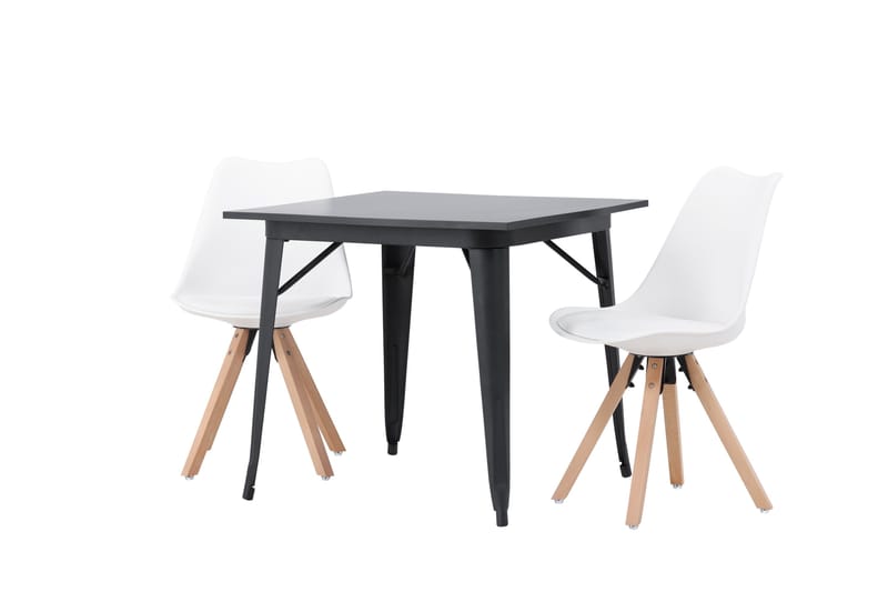 Ochovi Matgrupp  80 cm Rektangulär med 2 Zeno stolar - Svart - Möbler - Bord & matgrupp - Matgrupp