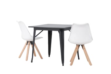 Ochovi Matgrupp  80 cm Rektangulär med 2 Zeno stolar - Svart - Möbler - Bord & matgrupp - Matgrupp