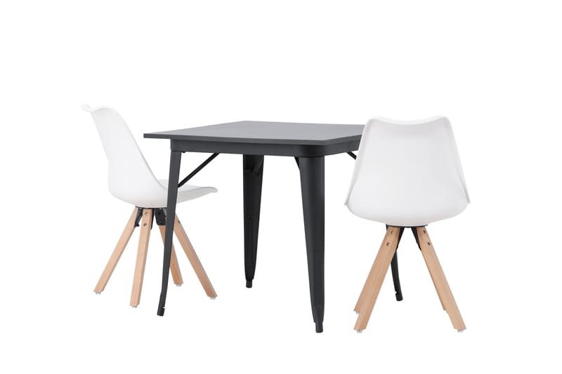 Ochovi Matgrupp  80 cm Rektangulär med 2 Zeno stolar - Svart - Möbler - Bord & matgrupp - Matgrupp