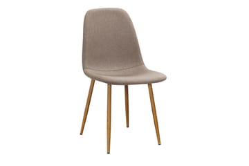 Octavia Förlängningsbart Matbord 180 cm +  6 st Naira stol brun med ek ben - Vit/Brun - Möbler - Bord & matgrupp - Matgrupp