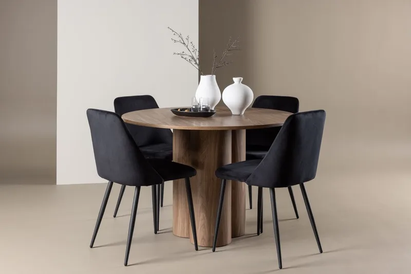 Olivia Matbord 110 cm med 4 Night Matstol