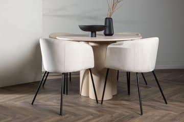 Vit - Beige, vitputsad, svart