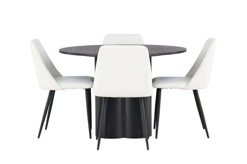Olivia Matbord 110 cm Runt med 4 Night Matstol - Möbler - Bord & matgrupp - Matgrupp