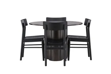 Olivia Matgrupp + 4 stolar - Mocca - Möbler - Bord & matgrupp - Matgrupp