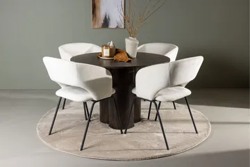 Olivia Matgrupp 110 cm Rund med 4 Day stolar - Mocca - Möbler - Bord & matgrupp - Matgrupp