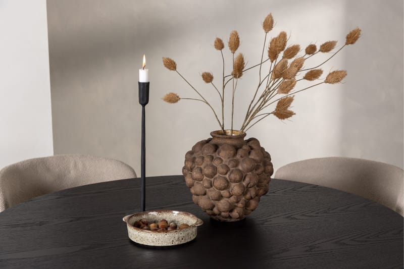 Olivia Matgrupp 110 cm Rund med 4 Modesto Stolar - Svart - Möbler - Bord & matgrupp - Matgrupp