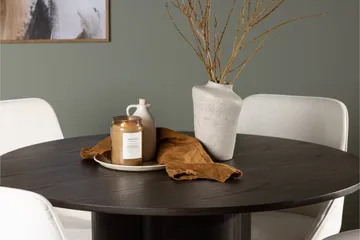 Olivia Matgrupp 110 cm Rund med 4 Rosie stolar - Beige - Möbler - Bord & matgrupp - Matgrupp