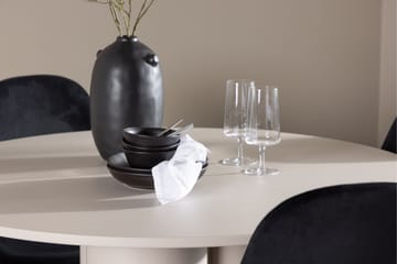 Olivia Matgrupp 110 cm Rund med 4 Polar stolar - Beige/Svart - Möbler - Bord & matgrupp - Matgrupp