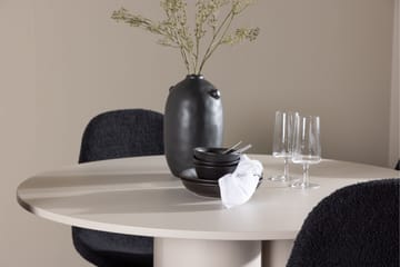 Olivia Matgrupp 110 cm Rund med 4 Polar stolar - Beige/Svart - Möbler - Bord & matgrupp - Matgrupp