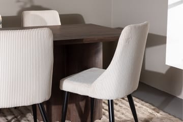 Olivia Matgrupp 210 cm Rektangulär med 6 Leone stolar - Mocca/Beige - Möbler - Bord & matgrupp - Matgrupp