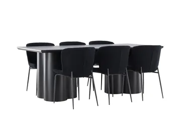 Olivia Matgrupp 210 cm Rektangulär med 6 Modesto stolar - Möbler - Bord & matgrupp - Matgrupp