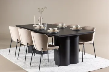 Olivia Matgrupp 210 cm Rektangulär med 6 Modesto stolar - Möbler - Bord & matgrupp - Matgrupp